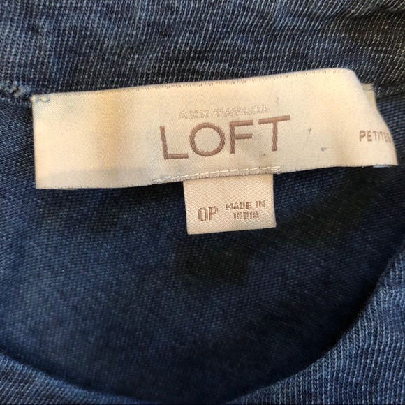 LOFT 0P Blue Dress - Picture 5 of 7